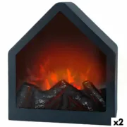 Chaminé Elétrica Decorativa de Parede Ambients 20 x 23 x 14 cm (2 Unidades) A Preço de Revenda - nacloset