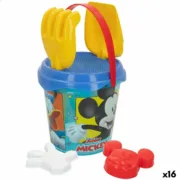 Conjunto de brinquedos de praia Mickey Mouse Ø 18 cm (16 Unidades) A Preço de Revenda - nacloset