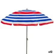 Chapéu de praia Aktive Azul Vermelho Multicolor Prateado Ø 160 cm 160 x 167 x 160 cm (12 Unidades) A Preço de Revenda - nacloset