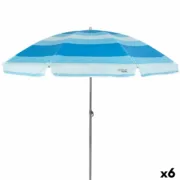 Parasol Aktive Azul Poliéster 200 x 194,5 x 200 cm (6 Unidades) A Preço de Revenda - nacloset