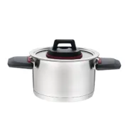 Caçarola com Tampa Feel Maestro MR-3530-16 Preto Vermelho Aço Aço inoxidável Plástico Ø 16 cm 1,6 L Cozinha | Gourmet - nacloset