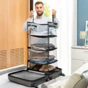 Estante Dobrável Organizadora Portátil para Malas Sleekbag Casa | Jardim - nacloset
