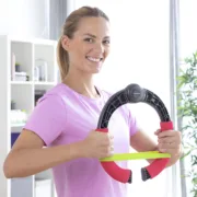 Exercitador de Braços Regulável com Resistência e Guia de Exercícios Forcearc Aparelhos de Musculação - nacloset