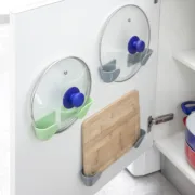Conjunto de 3 Suportes Adesivos para Tampas de Panelas Smarack Acessórios de Cozinha - nacloset 2