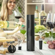 Saca-rolhas Elétrico com Acessórios para Vinho Acessórios de Cozinha - nacloset