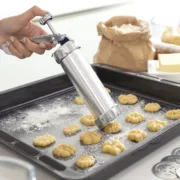 Máquina para Fazer Bolachas e Saco Pasteleiro 2em1 Prekies InnovaGoods Acessórios de Cozinha - nacloset