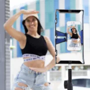 Suporte para Smartphone (com Estabilizador Manual) Acessórios para Máquinas Fotográficas e Câmaras de Vídeo - nacloset 2