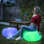 Assento Insuflável com LED Multicolor e Controlo Remoto Desporto | Lazer - nacloset 2