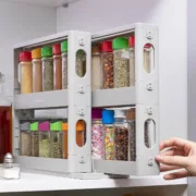 Organizador de Especiarias Deslizante e Giratório Rispick Acessórios de Cozinha - nacloset 2