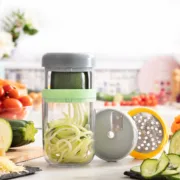 Cortador de Legumes em Espiral e Ralador com Receitas Vigizer Acessórios de Cozinha - nacloset