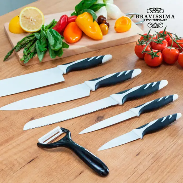 Conjunto de Facas Bravissima Kitchen Swiss Chef (6 pcs) Conjuntos de Facas - nacloset 2