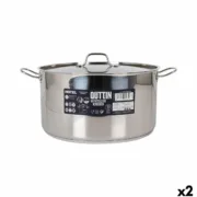 Caçarola com Tampa Quttin ø 34 x 18 cm (2 Unidades) A Preço de Revenda - nacloset