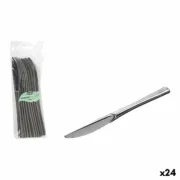 Conjunto de facas reutilizáveis Algon Prateado Plástico 20 cm 10 Peças (24 Unidades) Conjuntos de Facas - nacloset