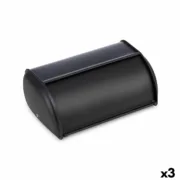 Cesta do Pão Quttin Preto Metal 43,5 x 27,5 x 18,5 cm (3 Unidades) A Preço de Revenda - nacloset
