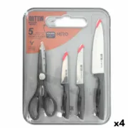 Conjunto de Facas Quttin Nero 5 Peças (4 Unidades) Conjuntos de Facas - nacloset