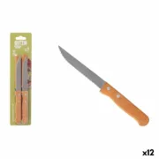 Conjunto de Facas para Carne Inde Natura Castanho Prateado 10,5 cm Multiusos 4 Peças (12 Unidades) Conjuntos de Facas - nacloset