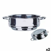 Caçarola a Vapor Santa Clara Ø 25,7 x 34 x 9,5 cm (2 Unidades) A Preço de Revenda - nacloset