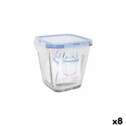 Lancheira Hermética LAV Azul Transparente 700 ml (8 Unidades) A Preço de Revenda - nacloset