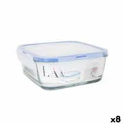 Lancheira Hermética LAV Azul Transparente 1,15 L (8 Unidades) A Preço de Revenda - nacloset