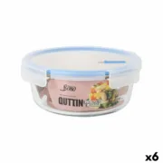 Lancheira Hermética Quttin Boho Transparente 1,3 L (6 Unidades) A Preço de Revenda - nacloset