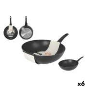 Frigideira Wok MasterChef 28 cm (6 Unidades) Cozinha | Gourmet - nacloset
