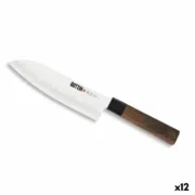 Faca de Cozinha Quttin SANTOKU Takamura Castanho Prateado 17 cm (12 Unidades) Cozinha | Gourmet - nacloset