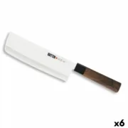 Faca de Cozinha Quttin Takamura Castanho Prateado 17 cm (6 Unidades) Cozinha | Gourmet - nacloset