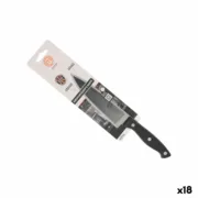 Faca de Cozinha MasterChef Chef Preto Prateado 15 cm (18 Unidades) Cozinha | Gourmet - nacloset