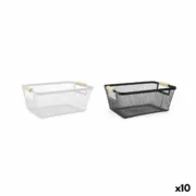Cesta Multiusos Confortime Metal 33,2 x 22,6 x 13,5 cm (10 Unidades) A Preço de Revenda - nacloset