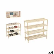 Banco para sapatos Confortime 74 x 26,5 x 64 cm (4 Unidades) A Preço de Revenda - nacloset