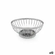 Cesta do Pão My Bar Gourmet Prateado Metal 17,5 X 7 CM (12 Unidades) A Preço de Revenda - nacloset