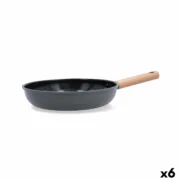 Frigideira Bidasoa Mia Cinzento Metal Ø 24 cm (6 Unidades) Cozinha | Gourmet - nacloset