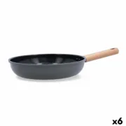 Frigideira Bidasoa Mia Cinzento Metal Ø 26 cm (6 Unidades) Cozinha | Gourmet - nacloset