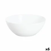 Saladeira Luminarc Apy Branco Vidro Ø 21 cm (6 Unidades) A Preço de Revenda - nacloset