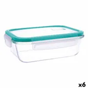 Lancheira Hermética Quid Ciclon Turquesa Vidro 1,5 L (6 Unidades) A Preço de Revenda - nacloset