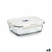 Lancheira Hermética Luminarc Baltic Creme Vidro 1,22 L (6 Unidades) A Preço de Revenda - nacloset