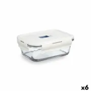 Lancheira Hermética Luminarc Baltic Creme Vidro 820 ml (6 Unidades) A Preço de Revenda - nacloset