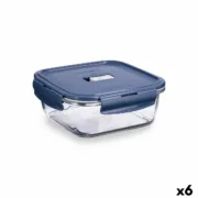 Lancheira Hermética Luminarc Baltic Azul Vidro 1,22 L (6 Unidades) A Preço de Revenda - nacloset