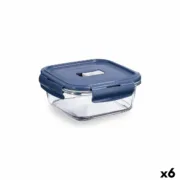 Lancheira Hermética Luminarc Baltic Azul Vidro 760 ml (6 Unidades) A Preço de Revenda - nacloset