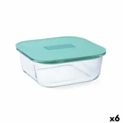 Lancheira Hermética Luminarc Joy Azul Vidro 1,1 L (6 Unidades) A Preço de Revenda - nacloset