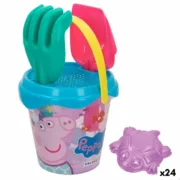 Conjunto de brinquedos de praia Peppa Pig 14 x 12,5 x 14 cm (24 Unidades) A Preço de Revenda - nacloset