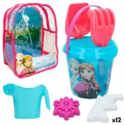 Conjunto de brinquedos de praia Frozen 18 x 16 x 18 cm (12 Unidades) A Preço de Revenda - nacloset