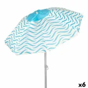 Chapéu de praia Aktive Azul Ø 200 cm 200 x 190 x 200 cm (6 Unidades) A Preço de Revenda - nacloset