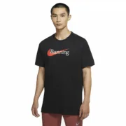 Camisola de Manga Curta Homem Nike HBR CW0945 010 Preto Homem S Moda | Acessórios - nacloset