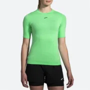 Camisola de Manga Curta Mulher Brooks High Point Verde Moda | Acessórios - nacloset 2