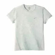 Camisola de Manga Curta Homem Brooks Sprint Free Sleeve Branco Azul Claro Moda | Acessórios - nacloset