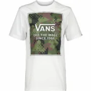 Camisola de Manga Curta Homem Vans Camo Check Branco Moda | Acessórios - nacloset