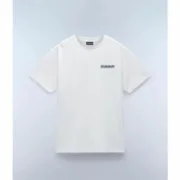 Camisola de Manga Curta Homem Napapijri S-Linth Ss Branco Moda | Acessórios - nacloset 2