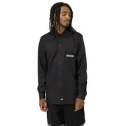 Camisa de Manga Comprida Homem Dickies Wichita Preto Camisas - nacloset 2