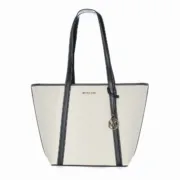 Bolsa Mulher Michael Kors PRATT Branco 29 x 28 x 12 cm Acessórios de Moda - nacloset